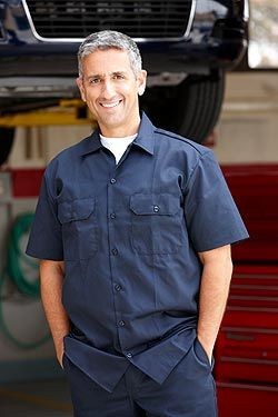 Short sleeved Nevy blue shirts with double pockets